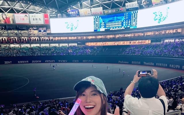 「今日もどらほー!!」松井珠理奈がドラゴンズの3連勝に大興奮！球場での歓喜ショットを公開