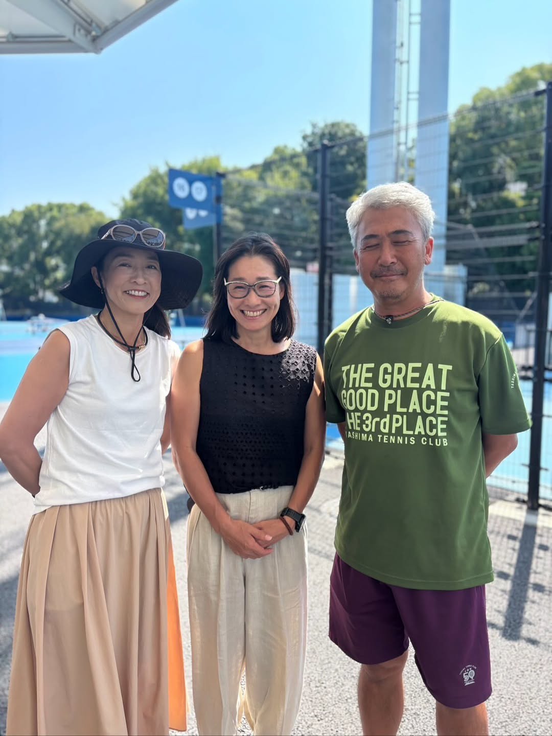 レジェンド・伊達公子が「全日本ジュニアテニス」に登場も暑さにやられる