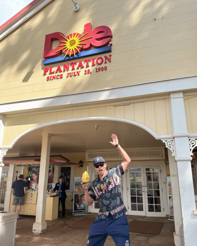 パイナップルアンバサダー？水谷瞬、本場で「自主トレ」成功！