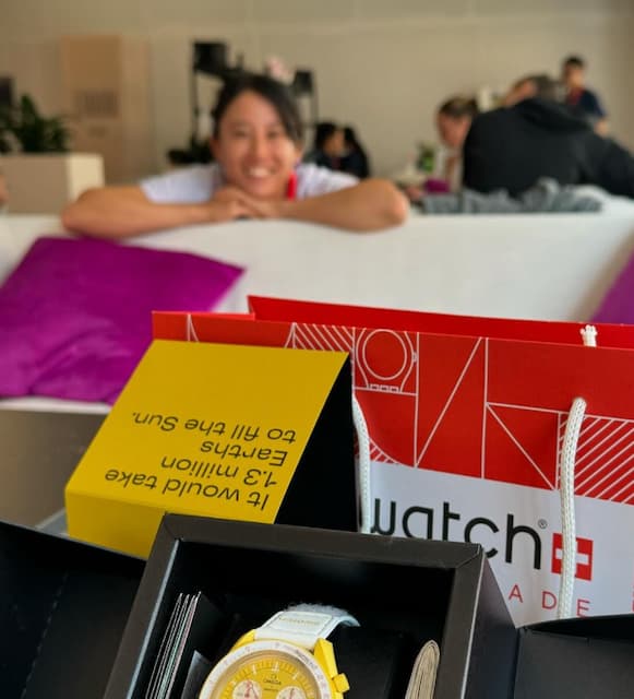 加藤未唯　準決勝進出のプレゼントOMEGA × swatchのコラボ時計【Best WTA tournament in 2024】