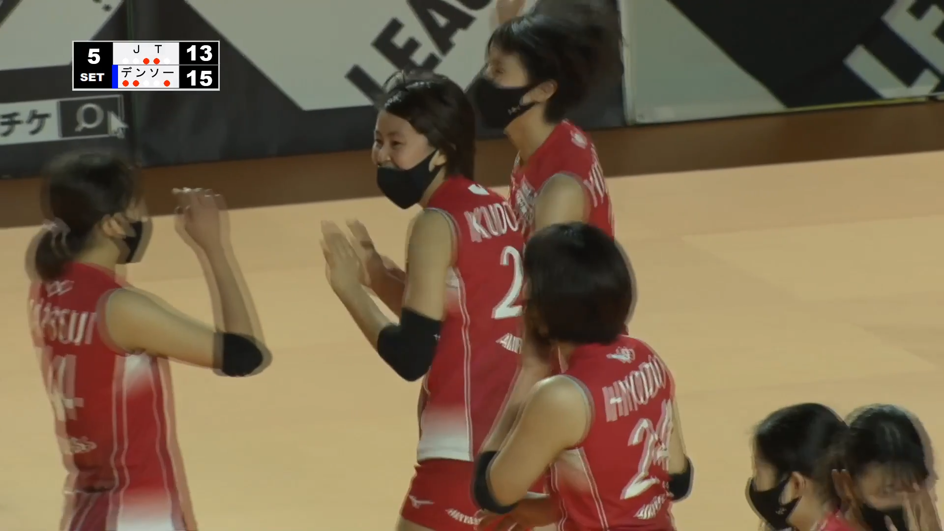 Ｖリーグ女子　デンソーエアリービーズ vs. JTマーヴェラス  2022/2/12【ハイライト】