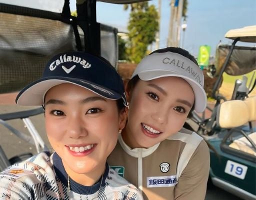 女子ゴルファー西田茉楓「だいすきみさきしゃん」とツーショット！美人ゴルファー共演にファン歓喜