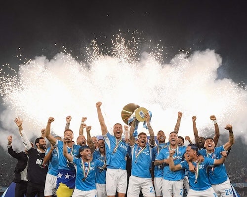 ナポリが2年ぶり4度目のスクデット獲得！今季加入のマクトミネイはリーグMVPに