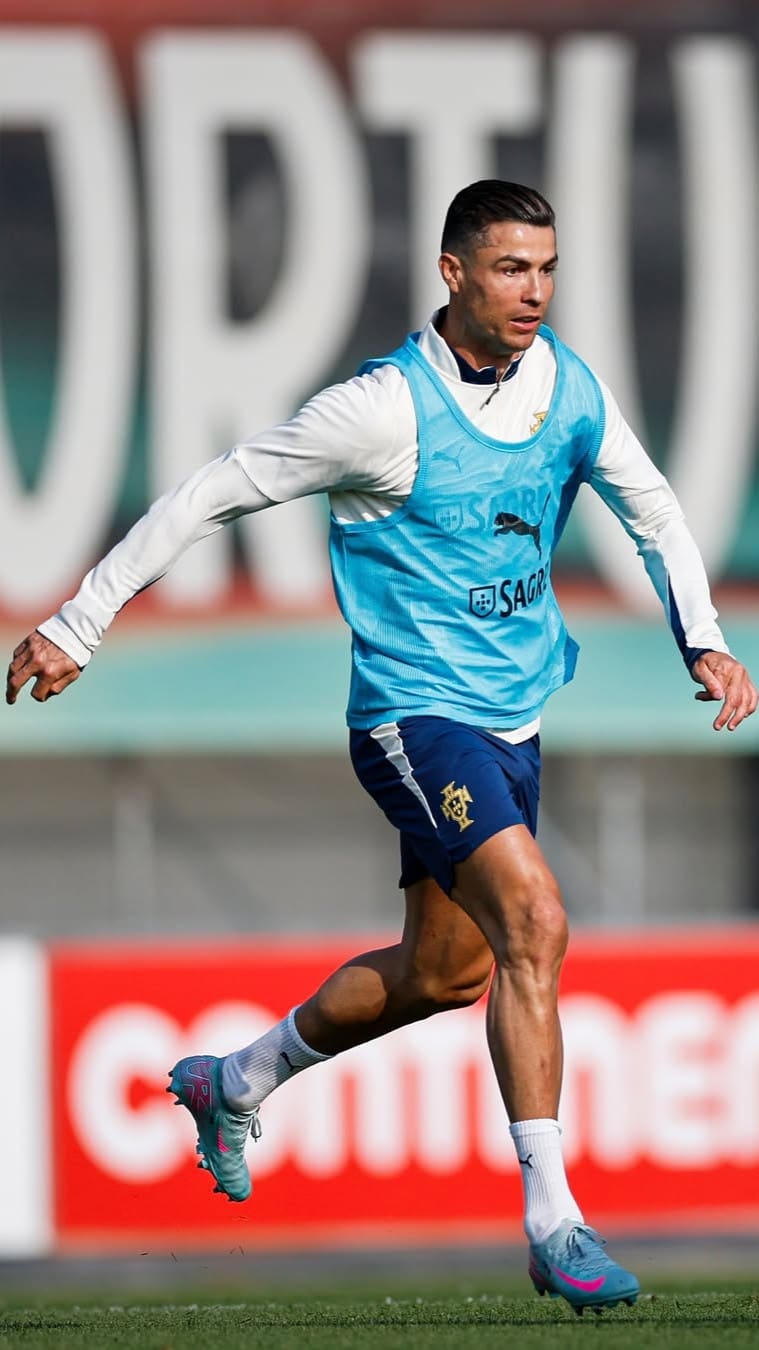 「目標に集中する」今後の動向が注目されるC・ロナウドがアルナスルのユニフォームでの練習風景を投稿