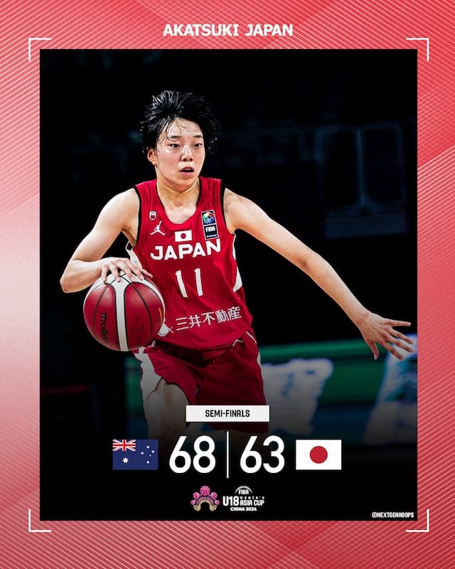 U18女子バスケ日本代表、オーストラリアの高さに苦しみ惜しくも敗戦