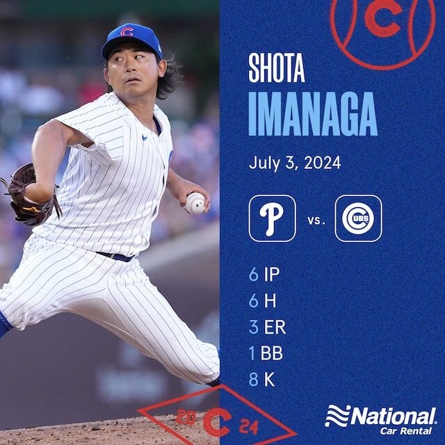 ルーキーながらここまで7勝を挙げている今永、今日の登板の結果は？