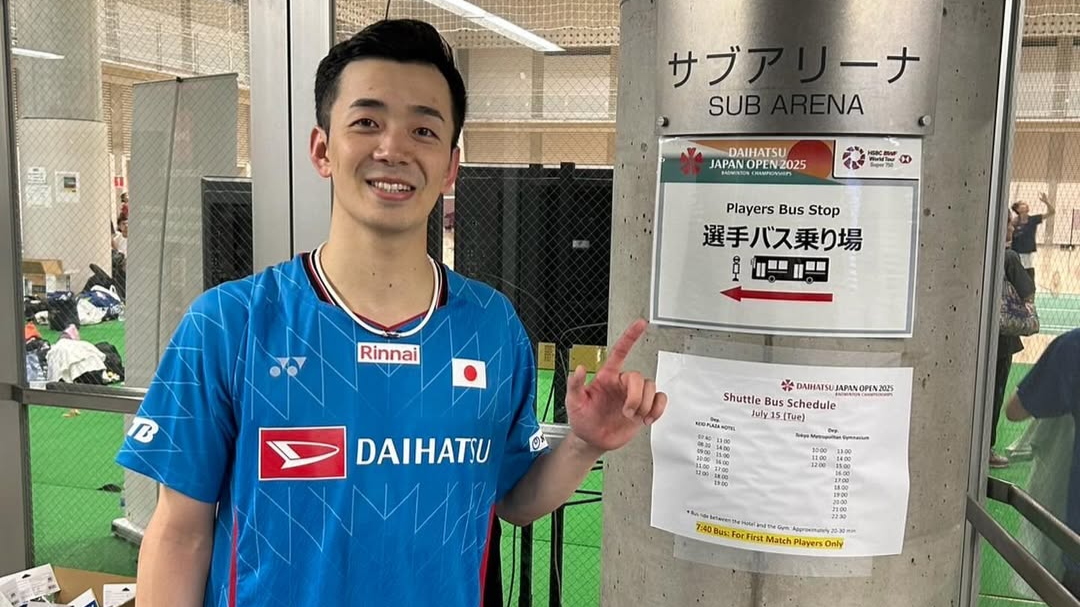 バドミントン・西本拳太、男子シングルス初戦ストレート勝利！