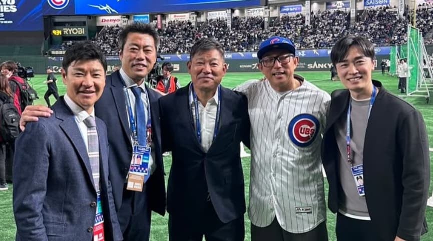 「豪華すぎるメンバー！」日本人カブスOBが大集合！！和田毅が写真を公開
