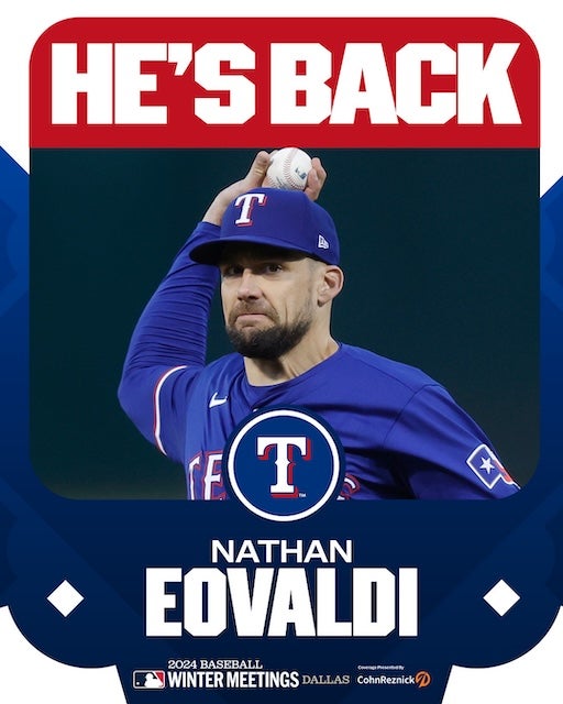 「FA注目選手」ネーサン・イオバルディが3年総額113億円でレンジャーズに残留！