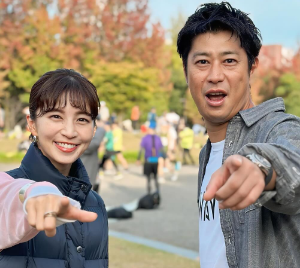 安田美沙子、金沢マラソンでパンサー尾形と再会！「相変わらず最高なお兄ちゃん」