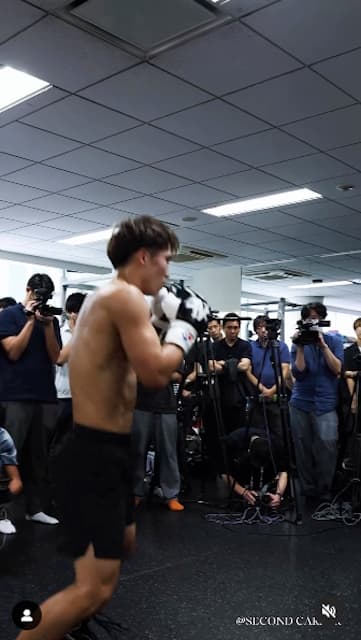 井上尚弥が公開練習の模様を公開