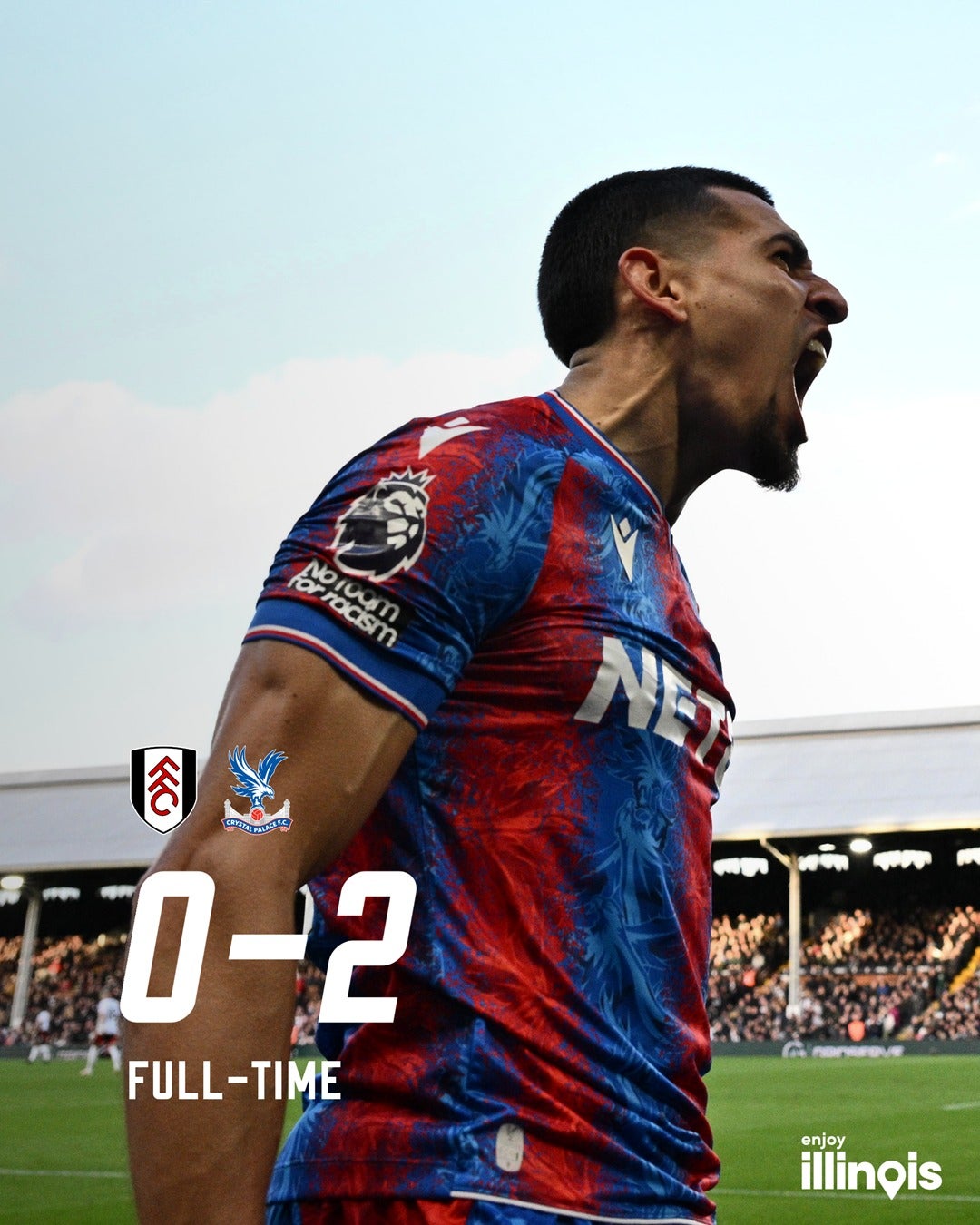 クリスタル・パレス、ダニエル・ムニョスの強烈シュートでフラム相手に完勝！