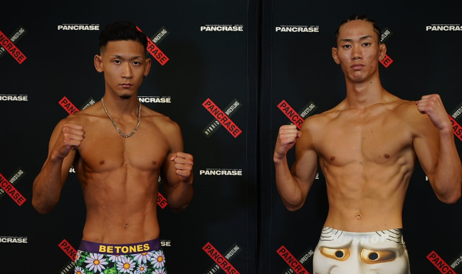 パンクラス バンタム級の激突間近！木本海人vs鈴木勇太朗が計量パス