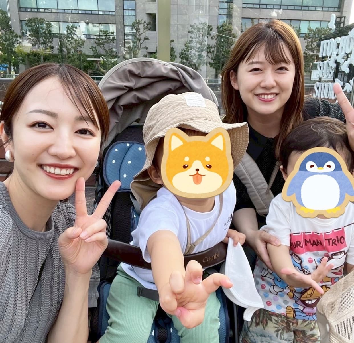 尾崎里紗＆滝菜月、プライベート親子4ショットにファンほっこり！「お子ちゃま達が愛おしすぎるw」