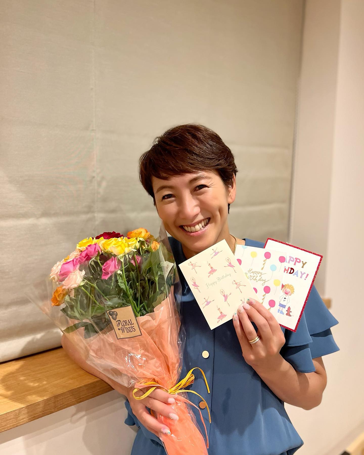 「沢山のサプライズに涙😭」深夜に帰宅した杉山愛さんが誕生日の手紙に感涙❤️