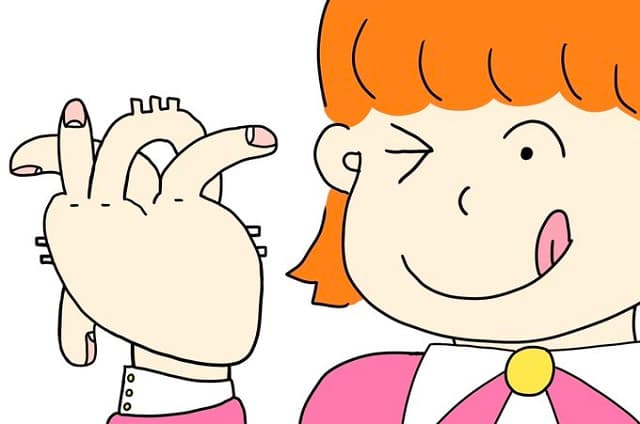 さすが医者の家系!? 男性芸人が描いた”マジの心臓すぎる”指ハートイラストが話題に