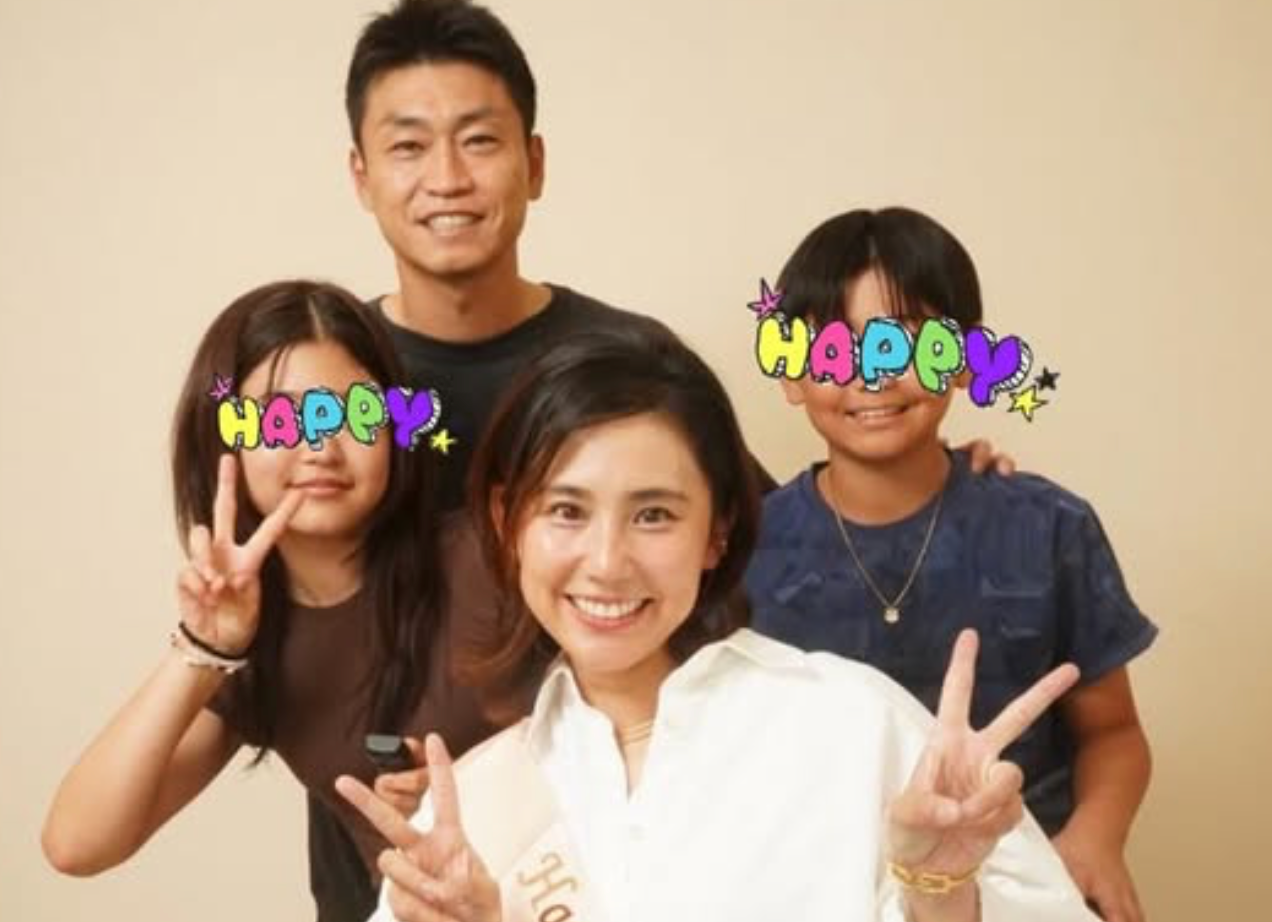 青木宣親の妻・佐知さん、顔出し家族ショットで引退後も仲睦まじい姿に反響