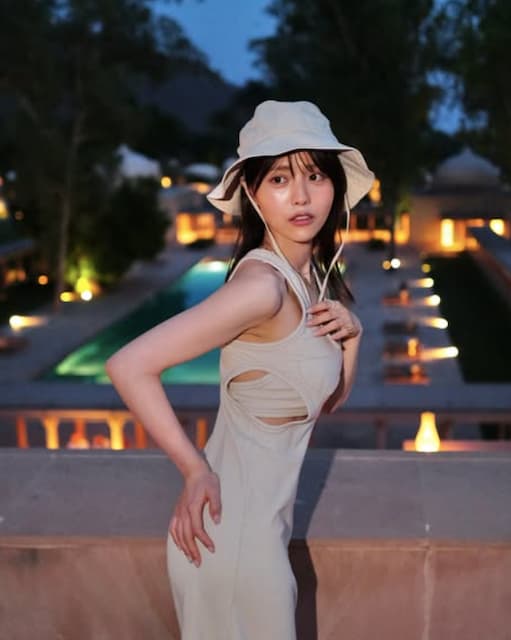 新田さちか、アイボリーの万能ワンピの着用姿にファン悶絶！ | 話題の投稿