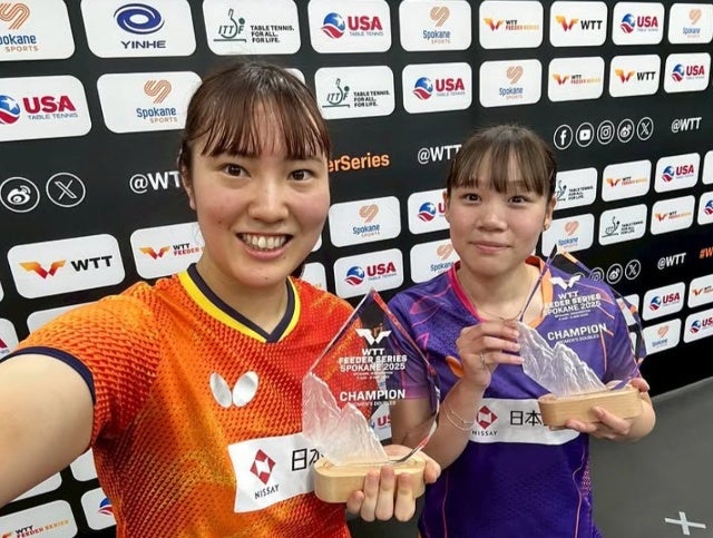 歓喜の優勝！卓球・笹尾明日香、WTT Spokane でダブルス栄冠