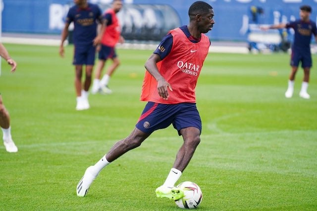 デンベレが移籍後初めての練習に参加⚽️