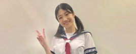 セーラー服姿の舞台衣装を披露！中村静香「濃厚で楽しい日々でした」