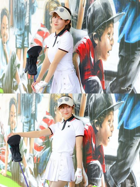 「可愛さ、神級ですね！」美女ゴルフタレント、ミニスカウエアから美脚チラリな激カワショットにファン歓喜！