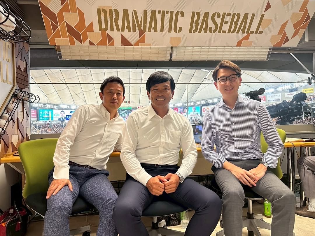 「真剣な顔も素敵」松田宣浩、巨人対阪神の解説のために東京ドームを訪れた様子を公開