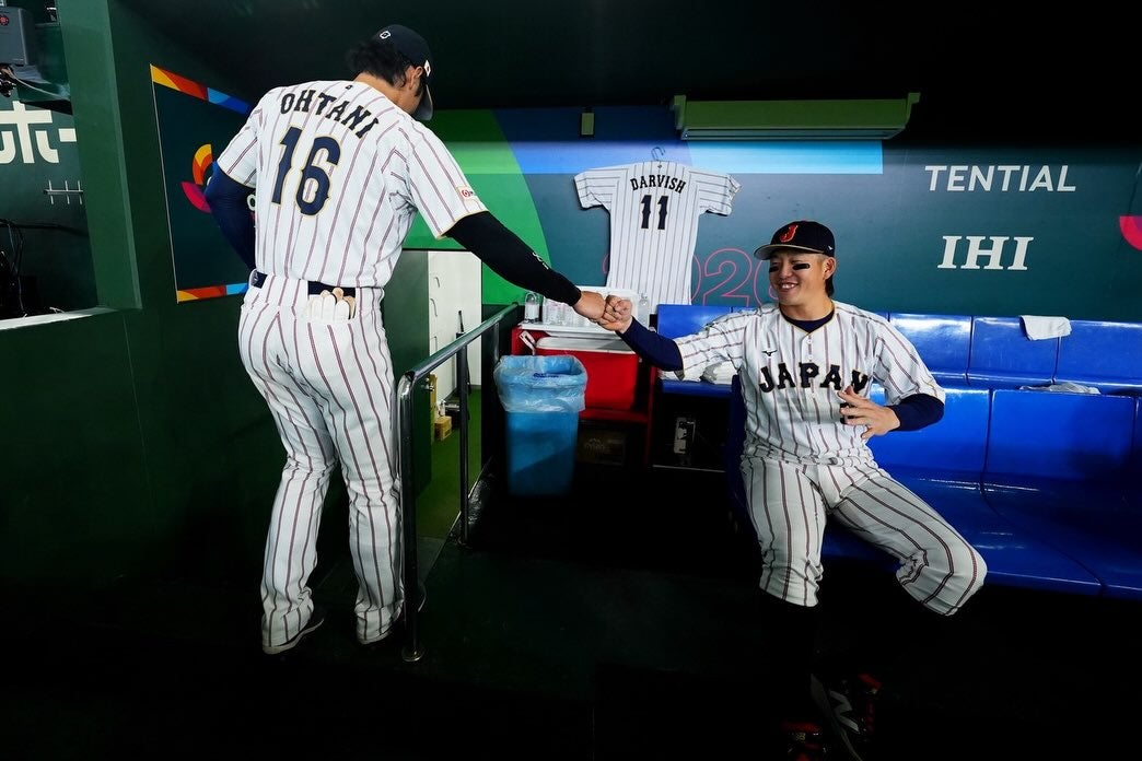 小園海斗が侍ジャパン1次ラウンドに感謝 大谷翔平との一枚とともに