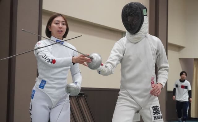 フェンシング・吉村美穂が練習会に参加「皆さんのご活躍楽しみにしています」