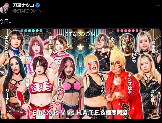 STARDOM【スターダム】 刀羅ナツコ、闘志みなぎる一言「今日。」