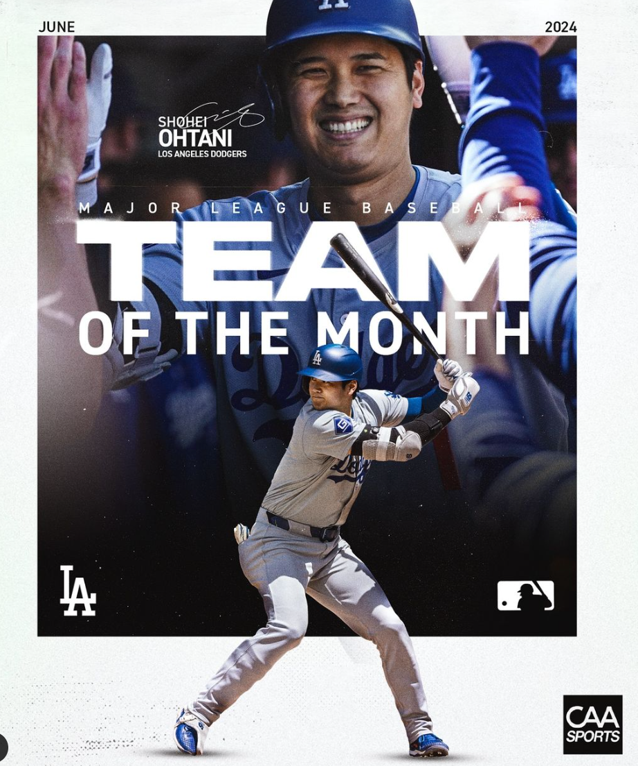 大谷翔平 ''ミスター・ジューン''の活躍でチーム月間MVPに選出 HR 12本、OPS1.110の驚異的な数字