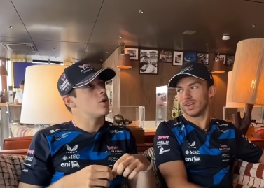 アルピーヌF1、夏季休暇の“ゆるゆる計画”を公開　ガスリー＆ラピントの仲良しトーク炸裂