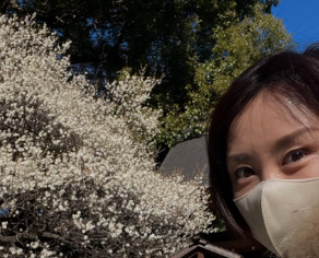 「梅が満開！」山口もえ、早朝散歩で春の訪れを満喫！