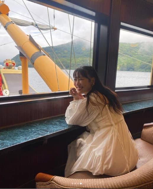 ももクロ高城れに 船からの写真を公開！笑顔が素敵！