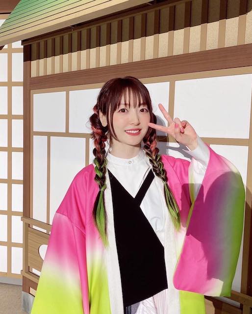 「実写版の甘露寺さん」甘露寺蜜璃役・花澤香菜が蜜璃ヘアーになり話題に