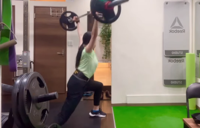 元やり投げ選手の美女、ストイックに打ち込む”THE・パワフルトレーニング”ムービーを披露！