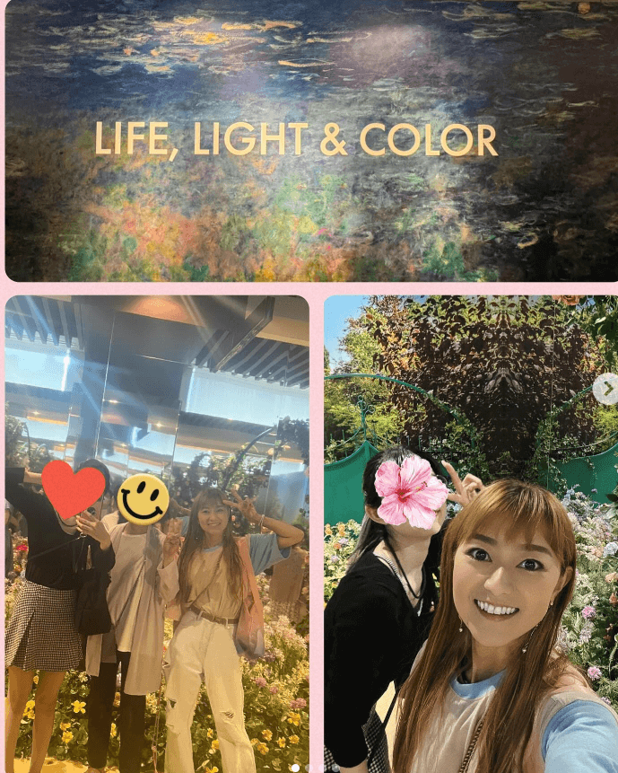 石黒彩、三世代女子会でモネ展を満喫！「最高の時間でした」