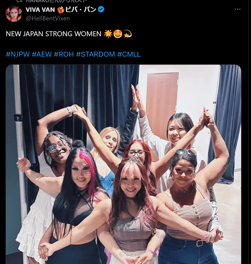 STARDOM　HANAKO、VIVA VANのリポストで新たな展開を予感！
