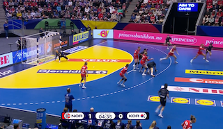 【ハンドボール】第26回女子世界選手権グループC ノルウェー vs. 韓国