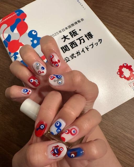 指先から万博愛！三浦優奈のミャクミャクネイルが話題に