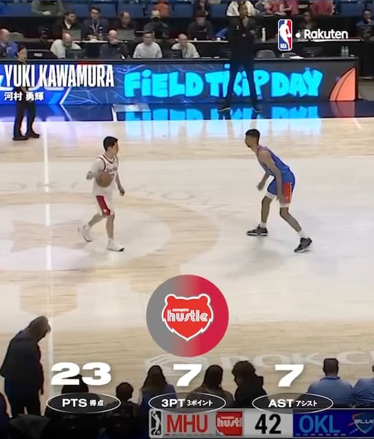 河村勇輝が7連続スリー!?チームを勝利に導く!
