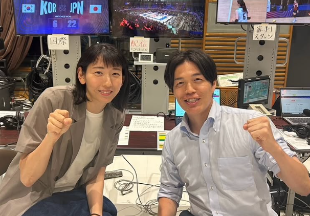 江畑幸子がネーションズリーグ韓国戦を解説！実況・リポーターに感謝のメッセージ