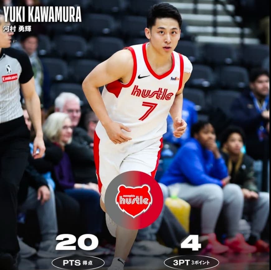 河村勇輝　Gリーグでチーム最多20得点の活躍！！