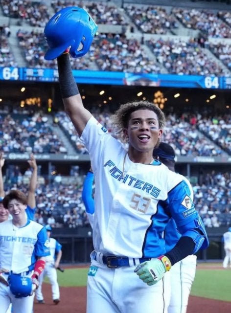 「ブイブイ行くで〜〜！」日本ハム・水谷瞬、後半戦へ気合十分 ファンへの熱い想い伝える