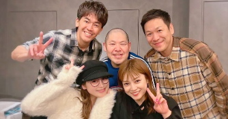 平愛梨、新年会兼1月生まれのバースデー会を満喫