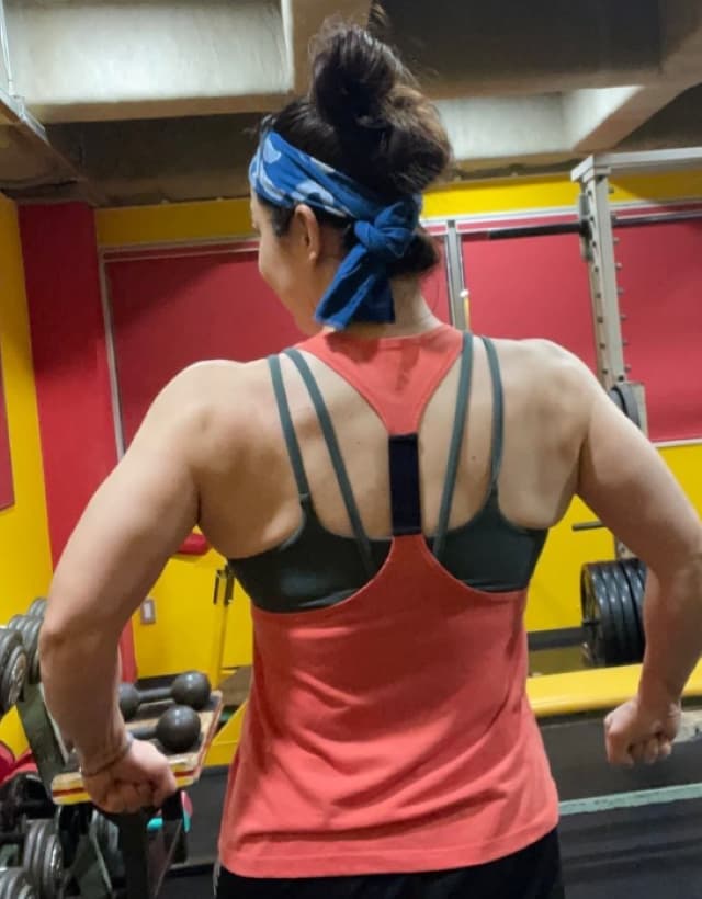 浜口京子がトレーニング中のショットを披露「かっこいいですね」などとファン絶賛