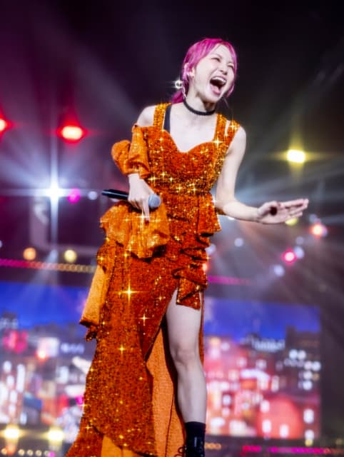 「変身、鳳凰の舞✨」歌手LiSAが超豪華な輝き溢れるドレス衣装を公開！