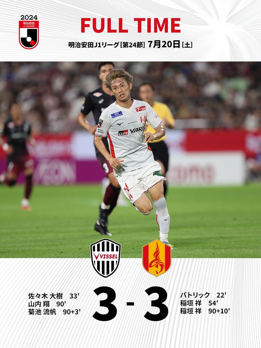 壮絶な打ち合いは劇的PKでドロー決着！名古屋グランパスは貴重な勝ち点1をつかむ