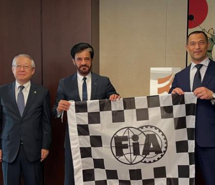 室伏広治、FIA会長とモータースポーツ振興で意見交換「貴重な機会に感謝」