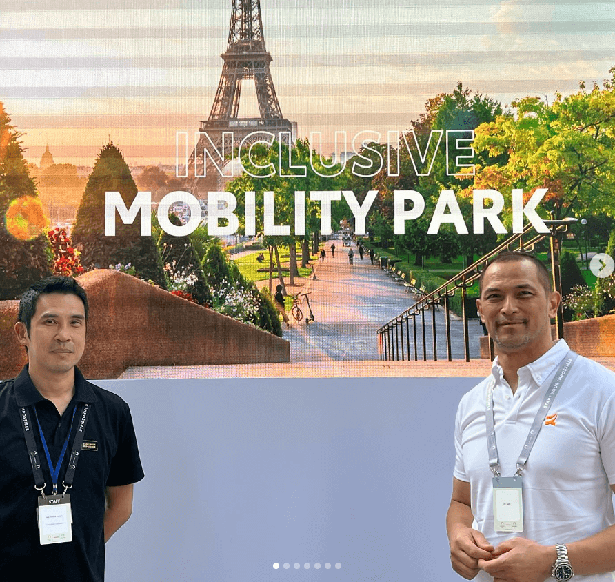 室伏広治、パリでトヨタモビリティパークを訪問